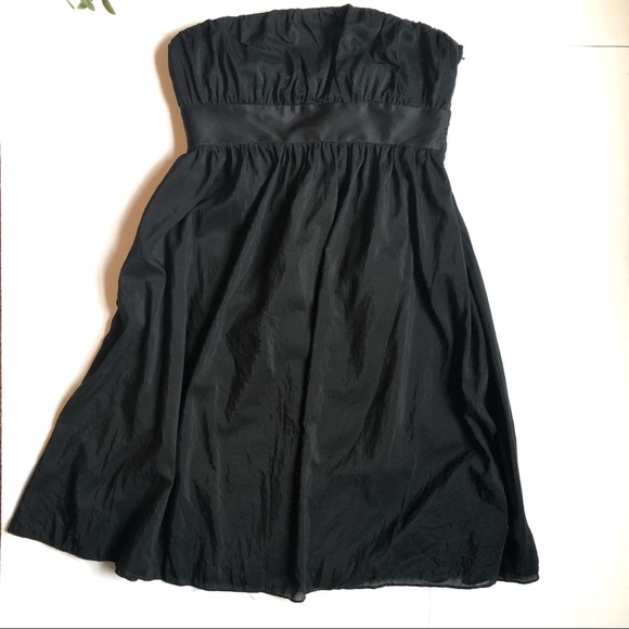 GAP silk blend black strapless dress size 8 - Picture 3 of 6